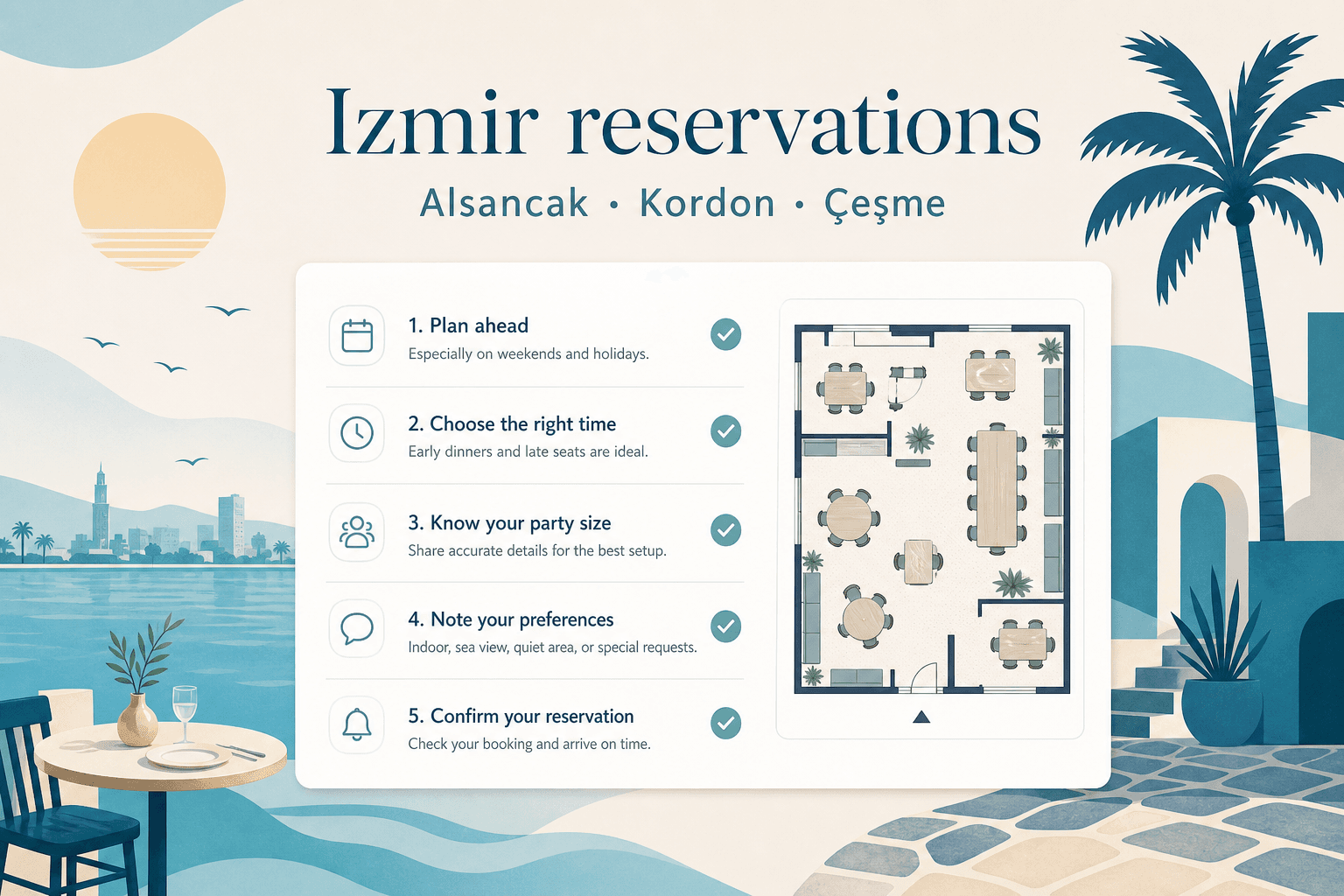 İzmir’de rezervasyon alan restoranlar için operasyon ipuçları