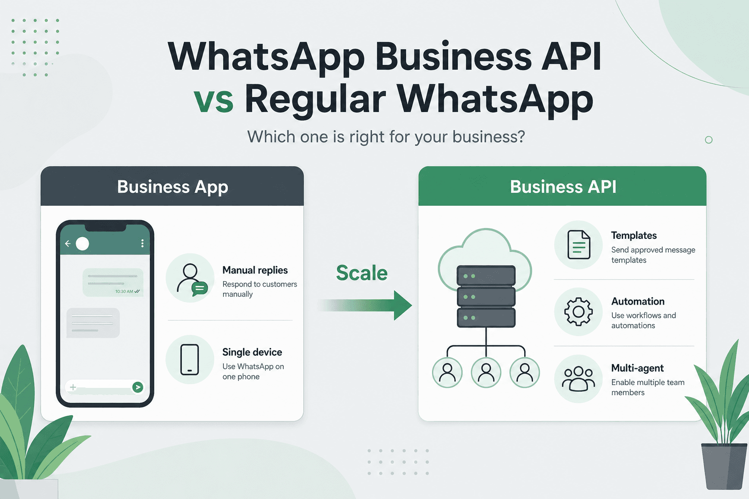 WhatsApp Business API ile normal WhatsApp arasındaki farklar