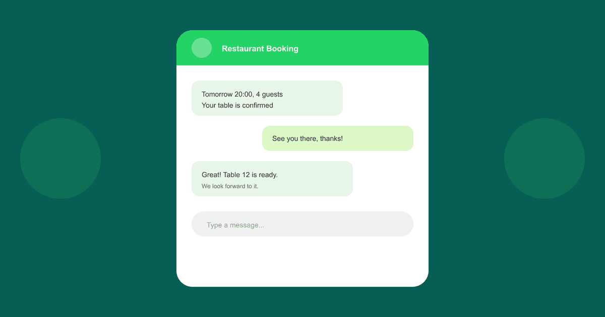 WhatsApp üzerinden restoran rezervasyonu pratik rehberi